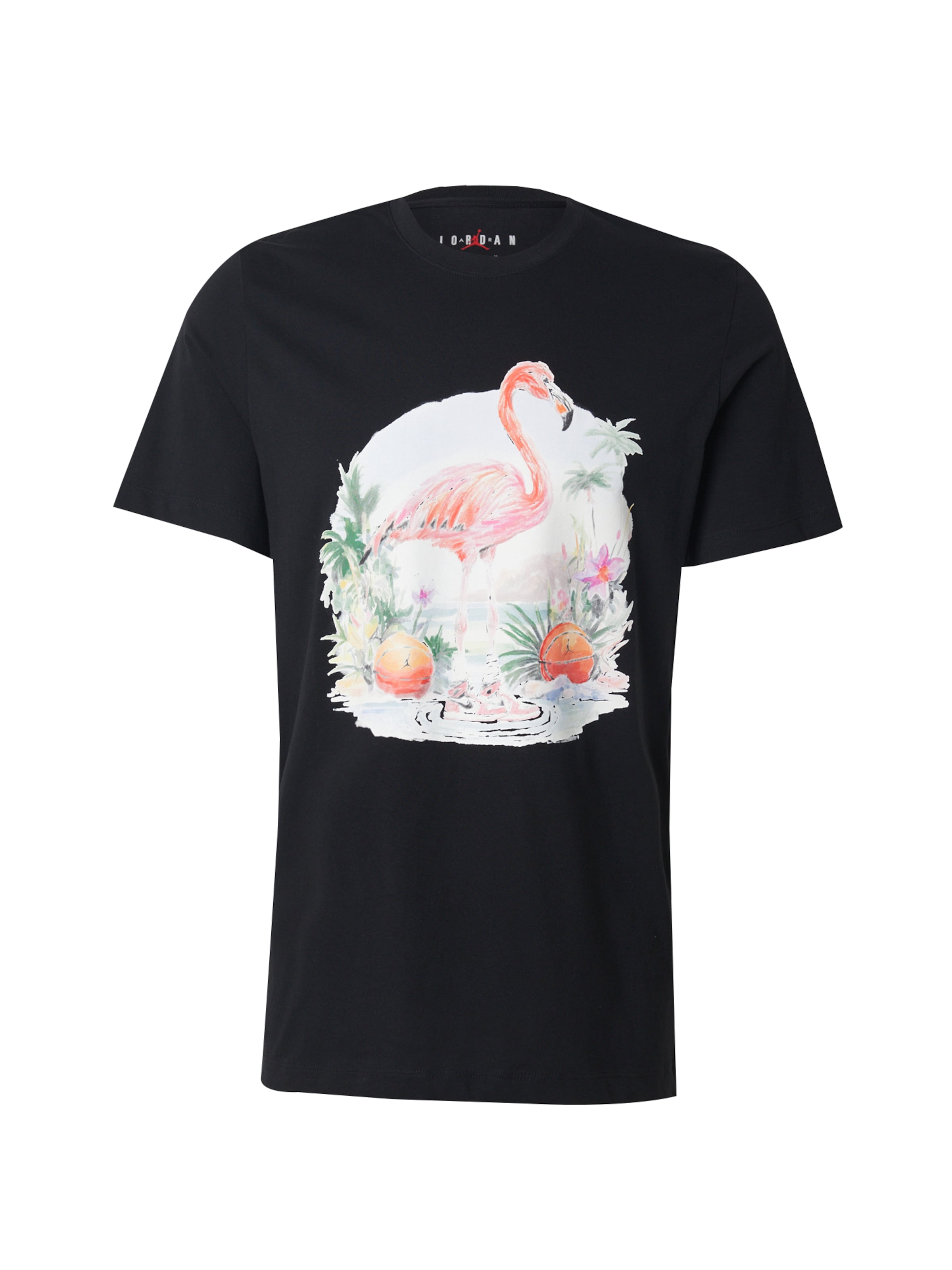 Jordan Shirt 'ESS FLMNGO' in Zwart: voorkant