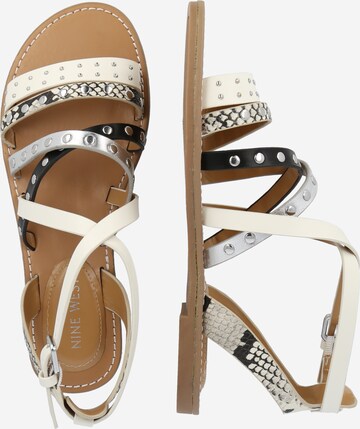 Nine West Strap Sandals 'Cane 3' in Beige