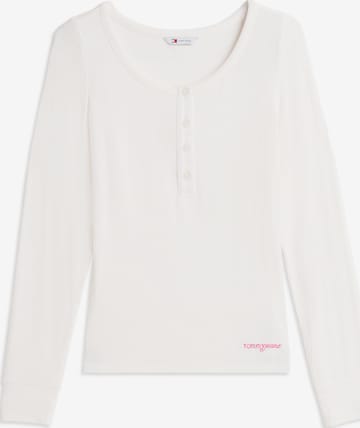 Tricou de la Tommy Jeans pe alb: față