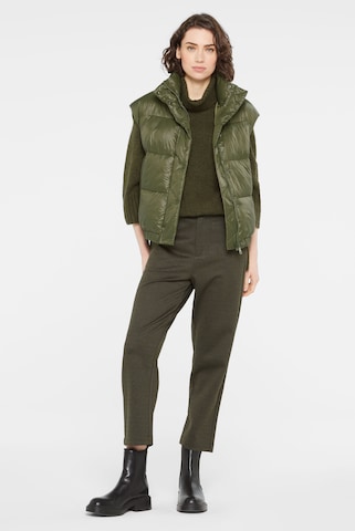 SENSES.THE LABEL Glänzende Steppweste Oversized in Grün