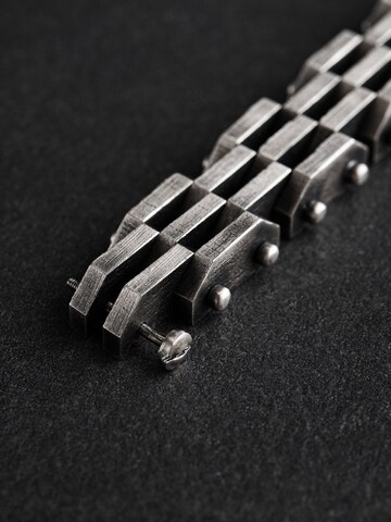 Bracelet 'TRACK' REYTEL en argent