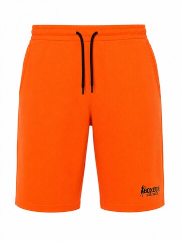 Boxeur des Rues Regular Sporthose 'Men's Cotton Shorts Boxeur des Rues, Orange, Black Logo'‌‌‌‌‌‌ in Orange: Vorderseite