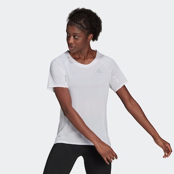 T-shirt fonctionnel 'Runner' ADIDAS SPORTSWEAR en blanc : devant