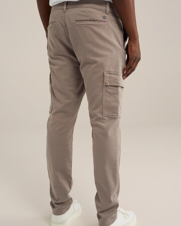 WE Fashion Tapered Cargobukser i beige