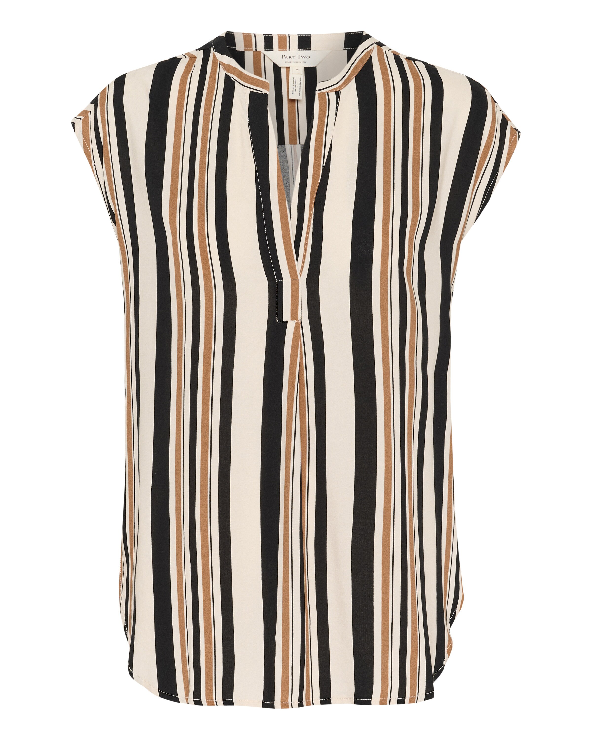 Part Two Bluse 'Bjarka' in Braun: Vorderseite