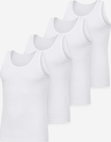 LOREZA Undershirt 'Herren Unterhemden Tom' in White: front
