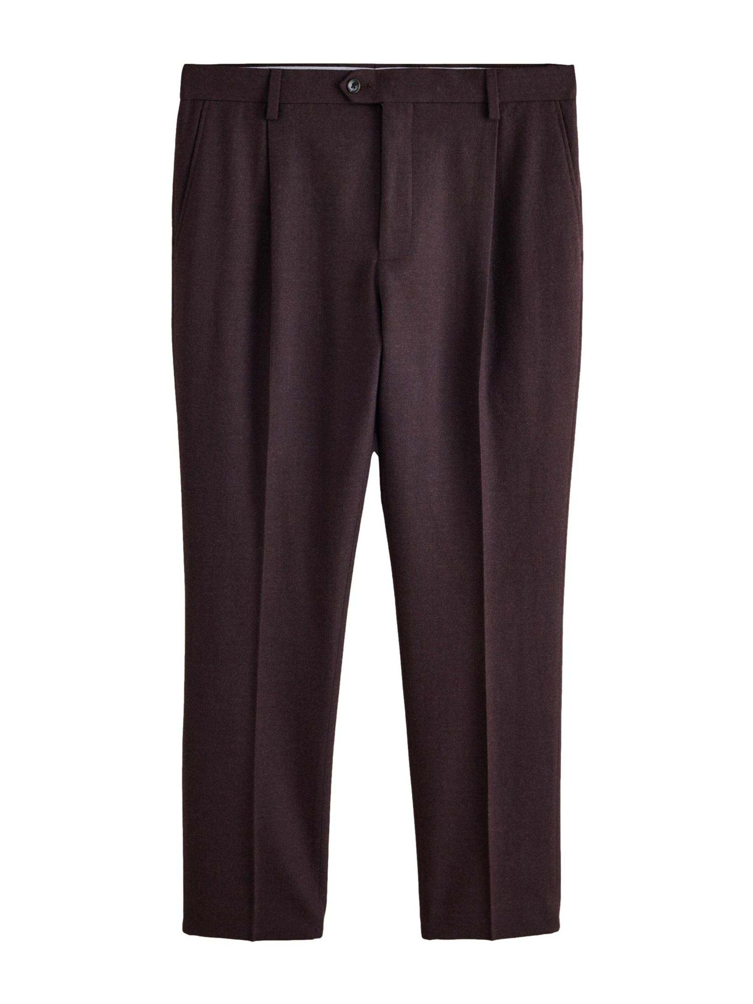 Coupe slim Pantalon à pince Next en rouge : devant