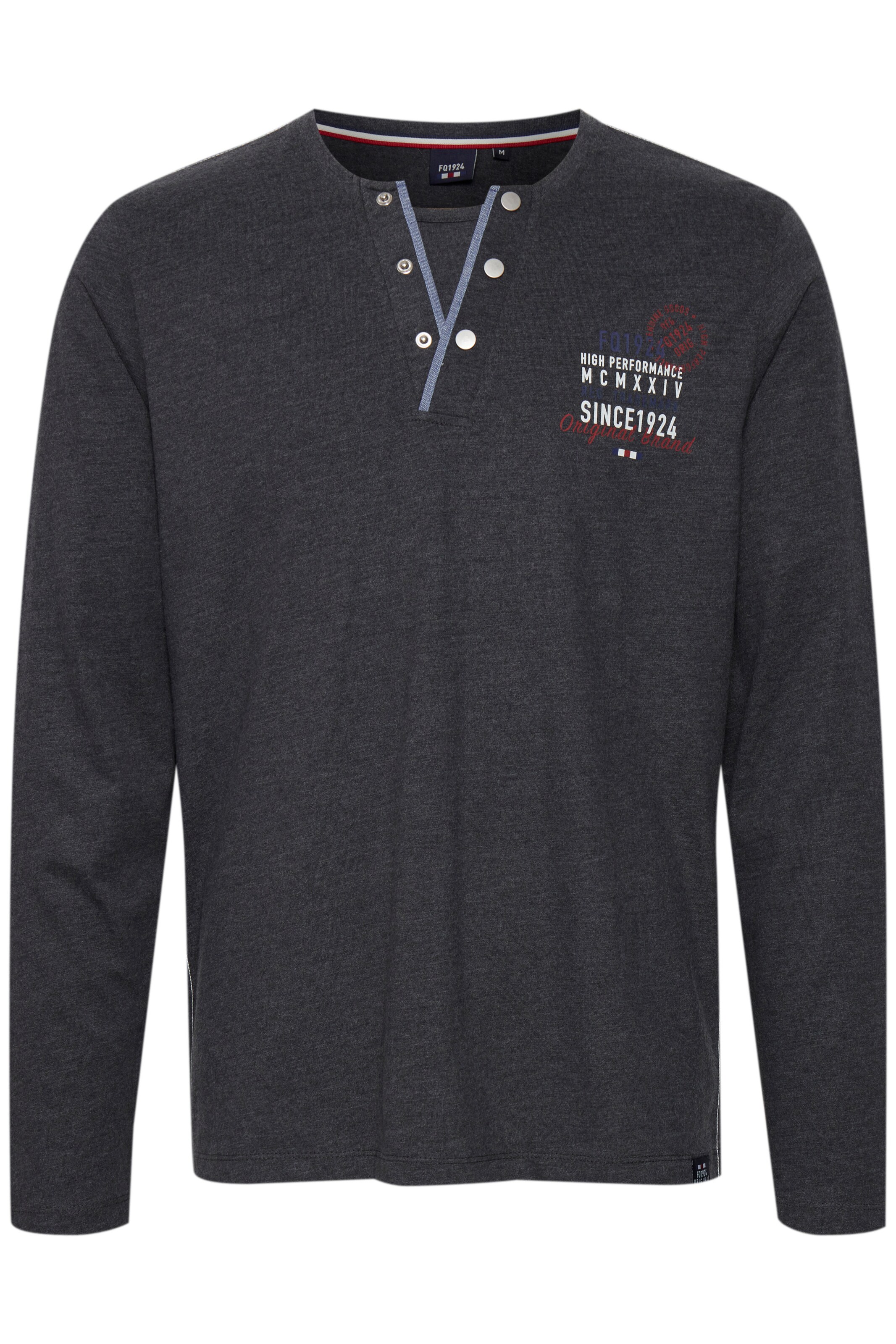 FQ1924 Shirt 'ROLF' in Grau: Vorderseite