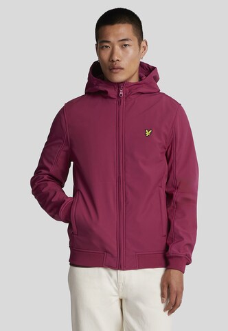 Veste mi-saison Lyle & Scott en violet : devant