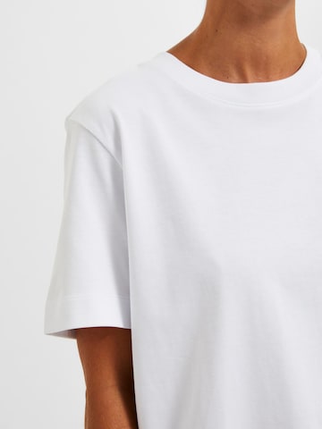 balta SELECTED FEMME Marškinėliai