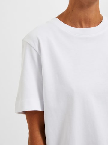 T-shirt SELECTED FEMME en blanc