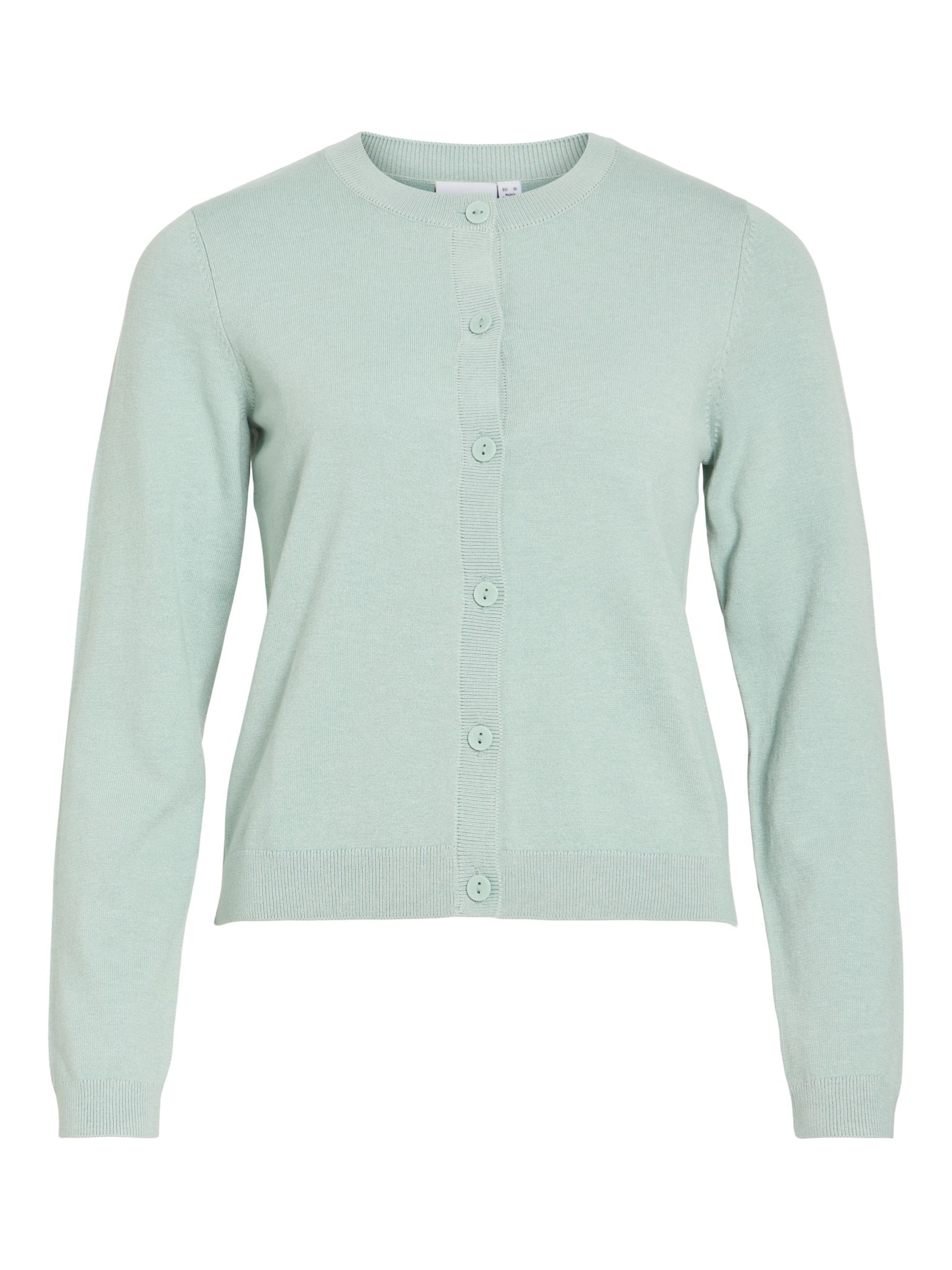 VILA Strickjacke 'VIMalu' in Blau: Vorderseite