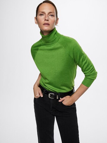 MANGO Sweater 'LUCASC' in Green: front