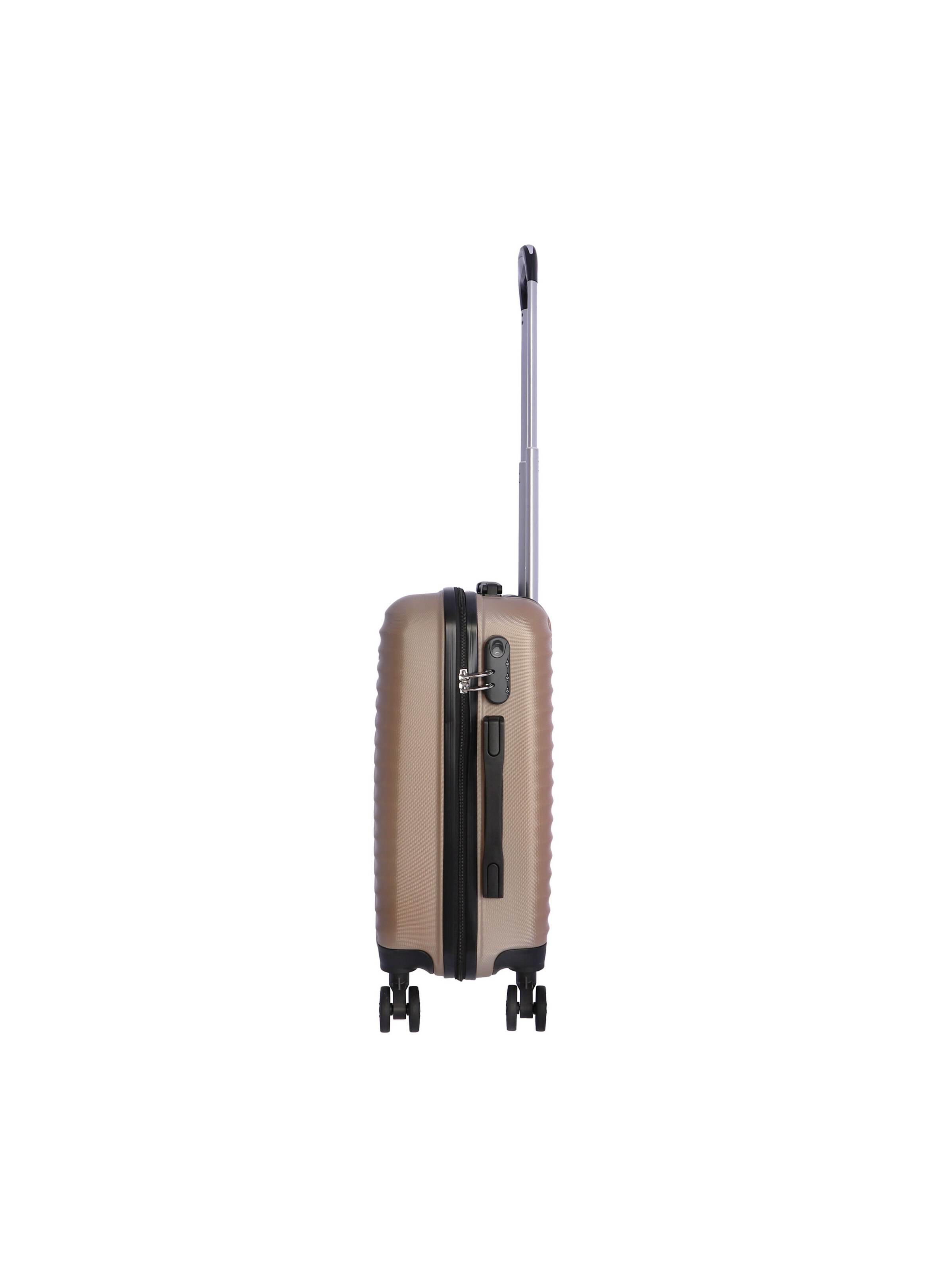 Don Algodon - Carrito 'DON ALGODON - Maletas de Viaje Cabina - Maleta 55x40x20 - Maletas de Viaje - Maleta de Cabina Resistente Ryannair - Trolley Equipaje para Avion con 4 Ruedas de 360º y candado' en oro