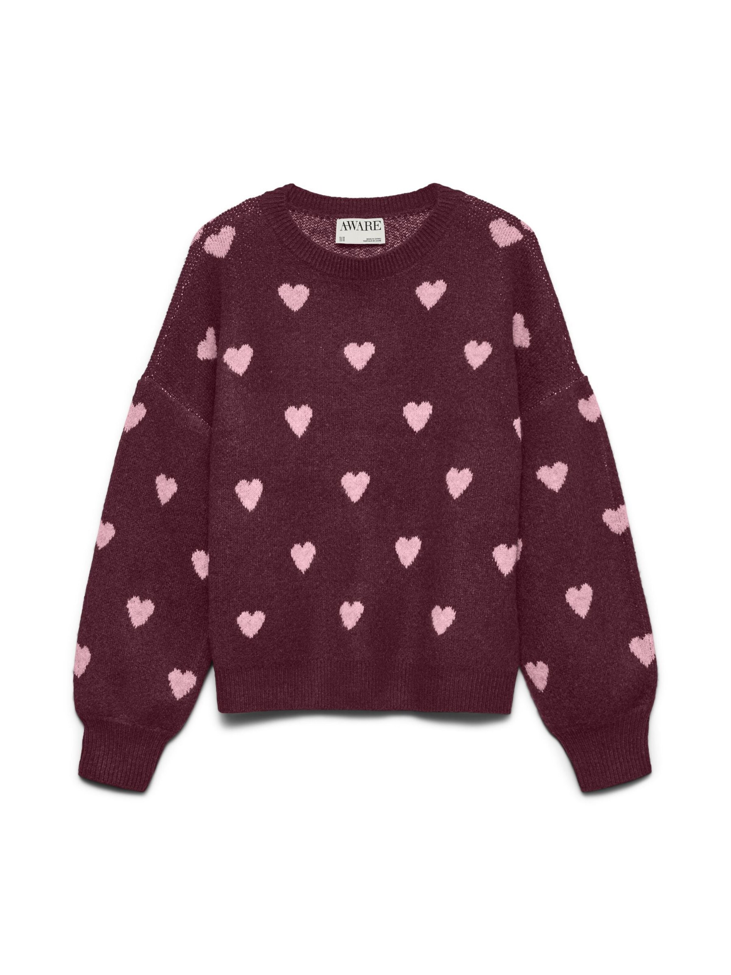VERO MODA Sweater 'AWHeart' in Red: front