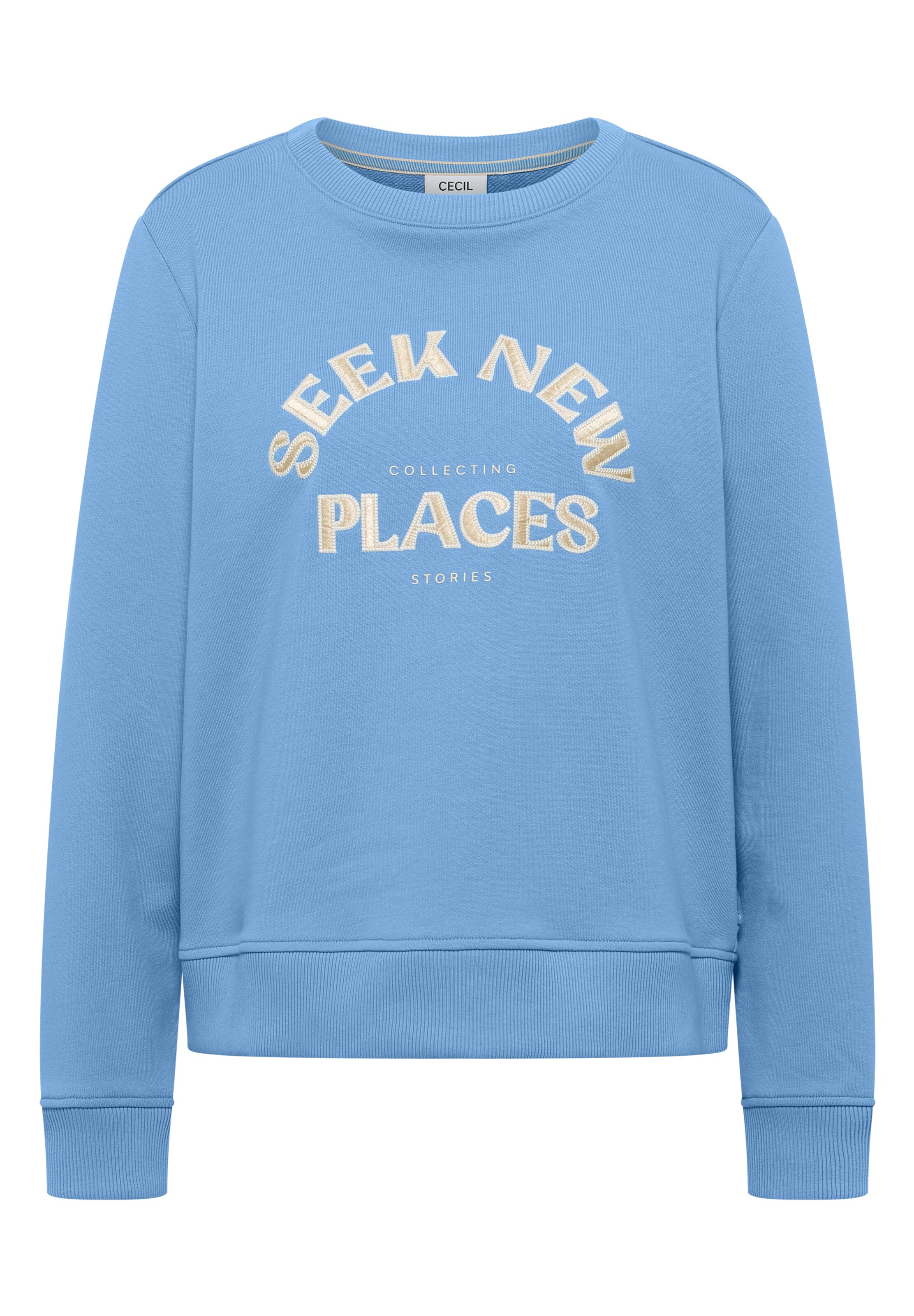 CECIL Sweatshirt in Blue: front