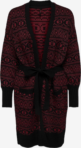 ONLY Gebreid vest 'ONLSIGRUN' in Rood: voorkant