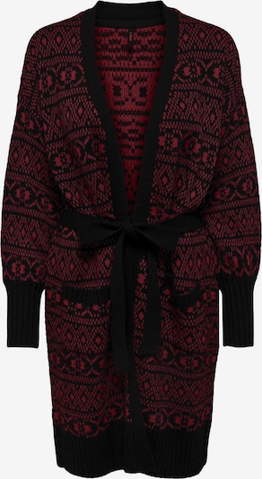 Geacă tricotată 'ONLSIGRUN' ONLY pe roșu vin / negru, Vizualizare produs