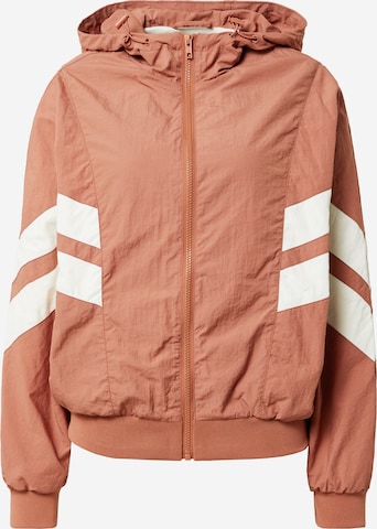 Urban Classics Преходно яке 'Crinkle Batwing' в кафяво: отпред