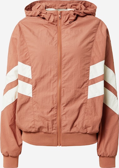 Urban Classics Prijelazna jakna 'Crinkle Batwing' u višnja / bijela, Pregled proizvoda