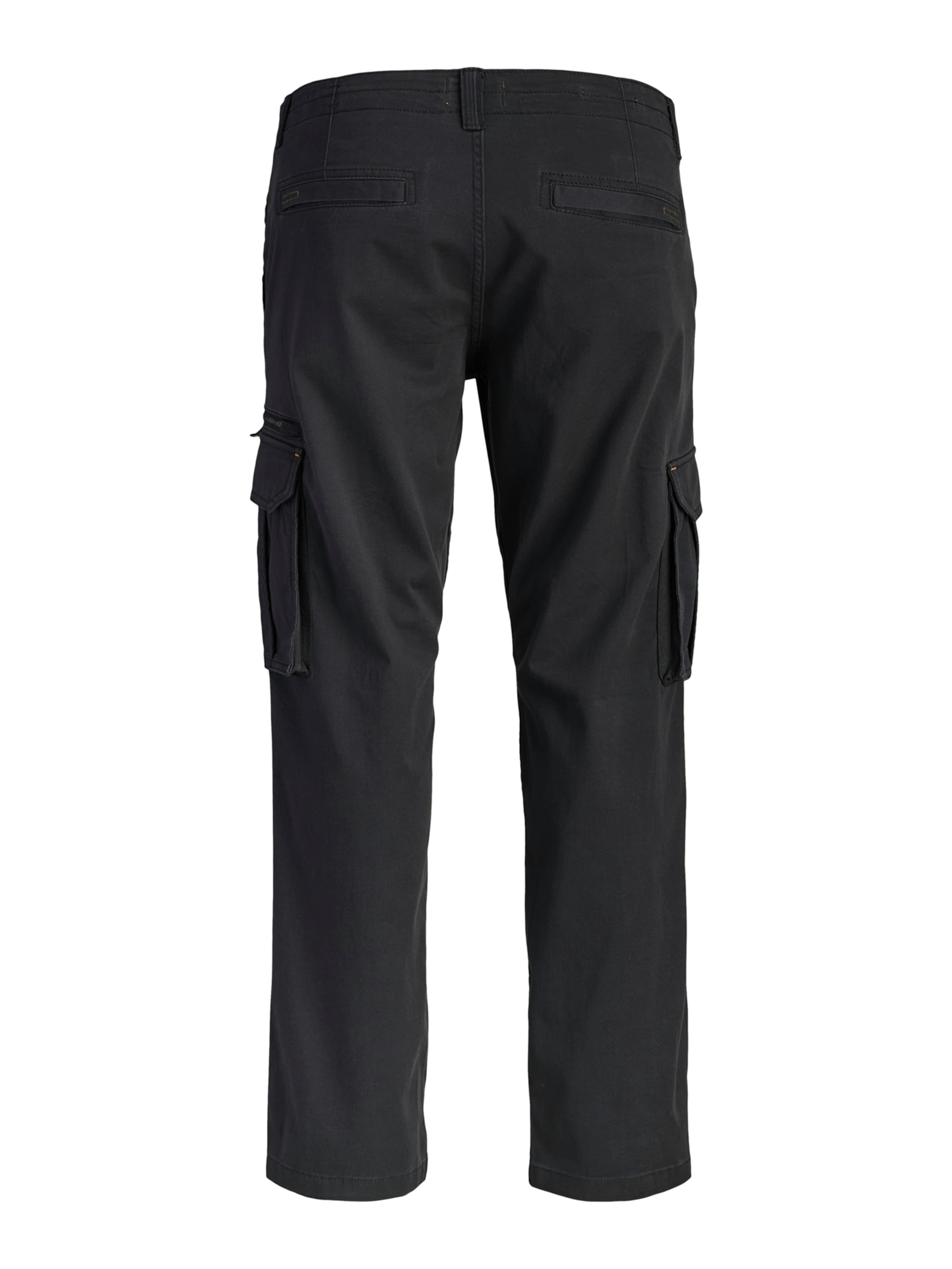 JACK & JONES Loosefit Cargo nadrágok 'JPSTKANE DOVER' - fekete