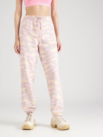 ADIDAS BY STELLA MCCARTNEY Tapered Sportbroek 'Printed' in Grijs: voorkant