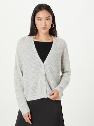 ESPRIT Knit Cardigan in Grey: front