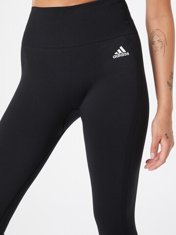 ADIDAS SPORTSWEAR Skinny Urheiluhousut värissä musta