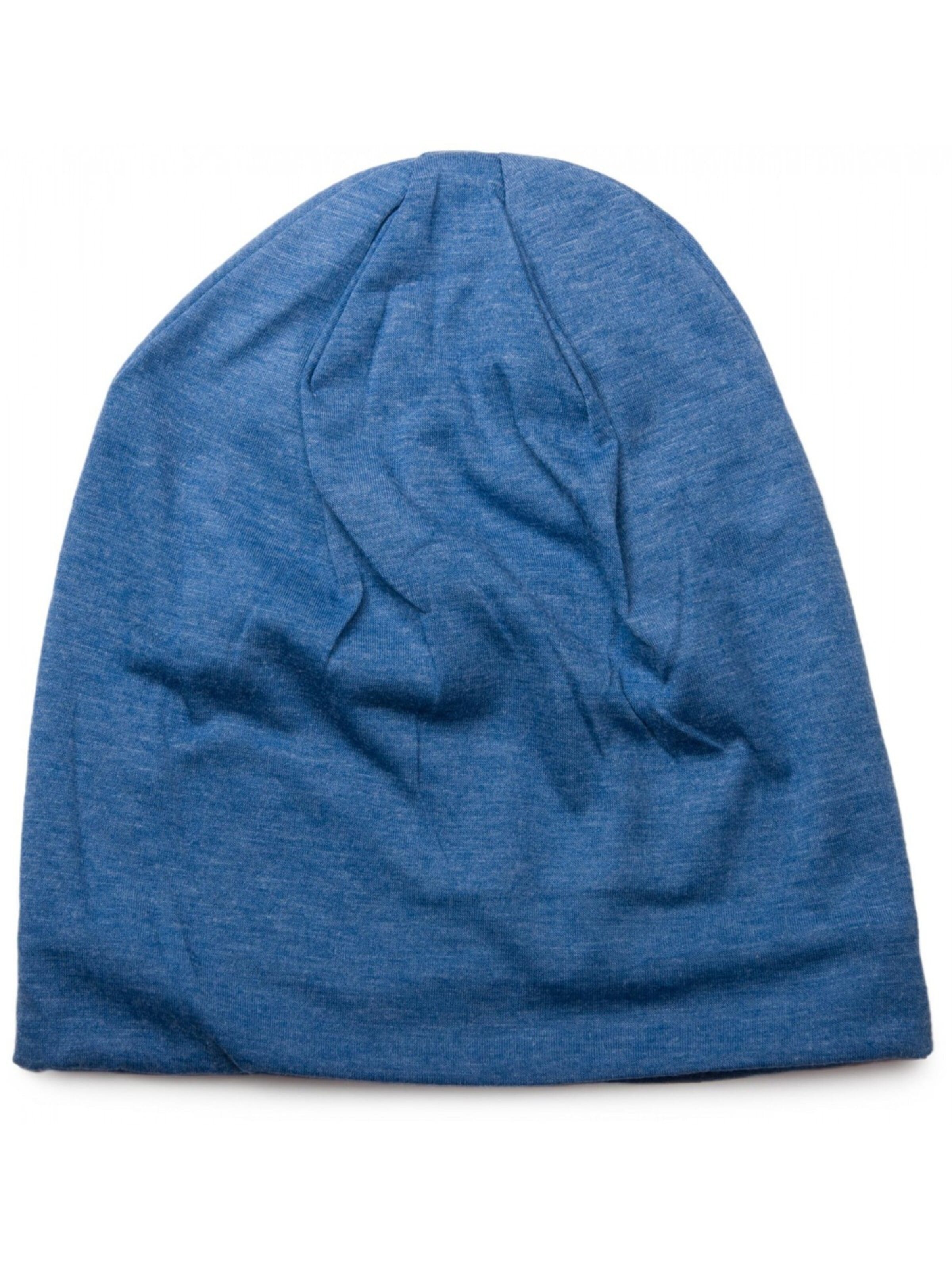 styleBREAKER Mütze 'Unifarbene Beanie Mütze mit Fleece'‌ in Blau