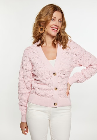 usha FESTIVAL Knit Cardigan in Pink: front