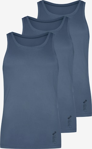 SLOGGI Undershirt 'SLG Base Soft' in Blue: front
