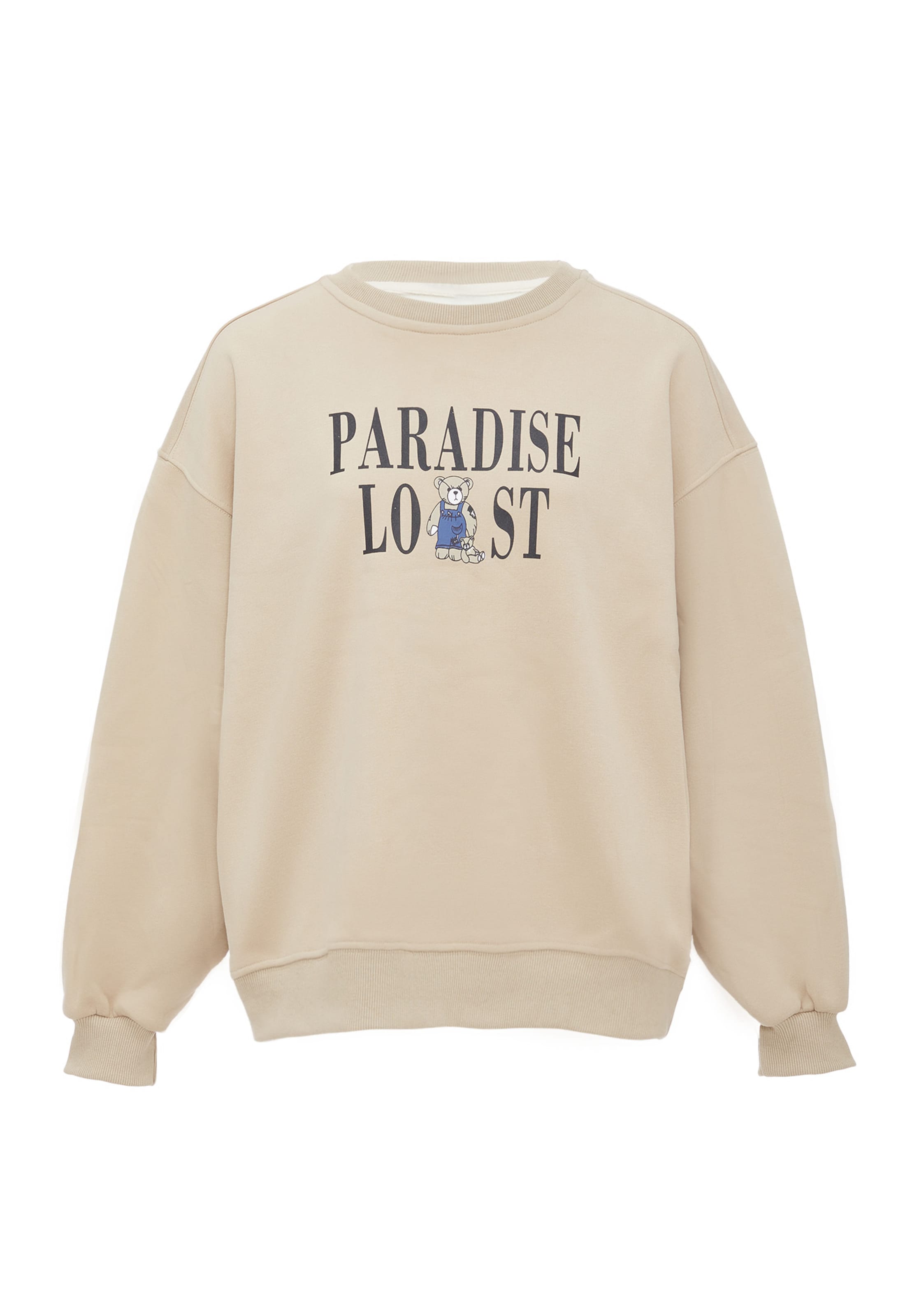 HOMEBASE Μπλούζα φούτερ σε μπεζ: μπροστά