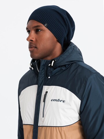 Ombre Mütze in Blau: Vorderseite