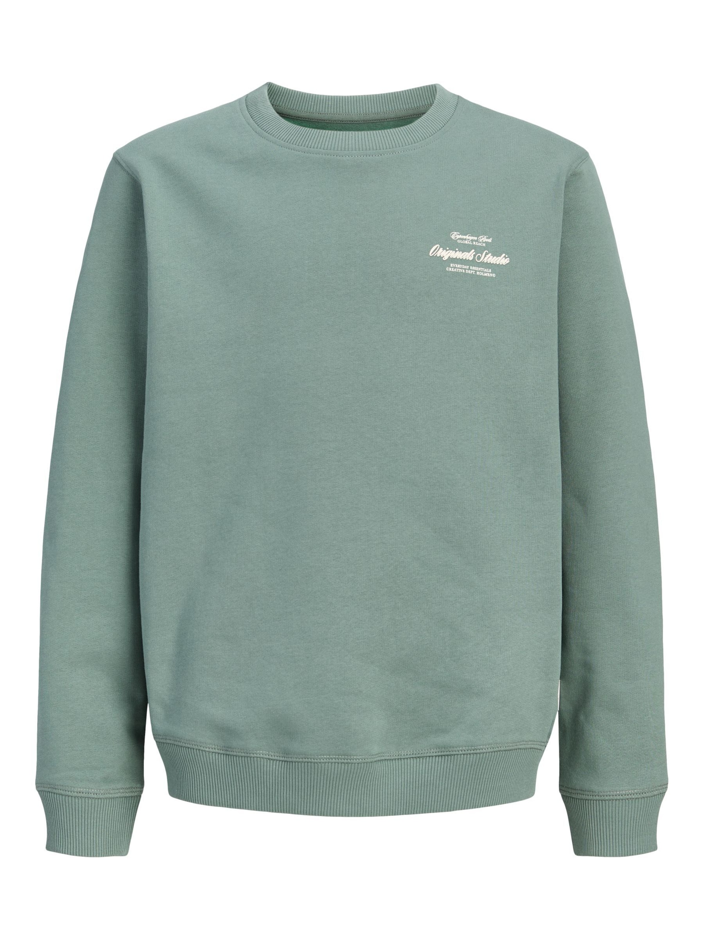 Sweat Jack & Jones Junior en vert : devant