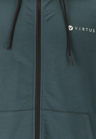 Virtus Athletic Zip-Up Hoodie 'Brent' in Green