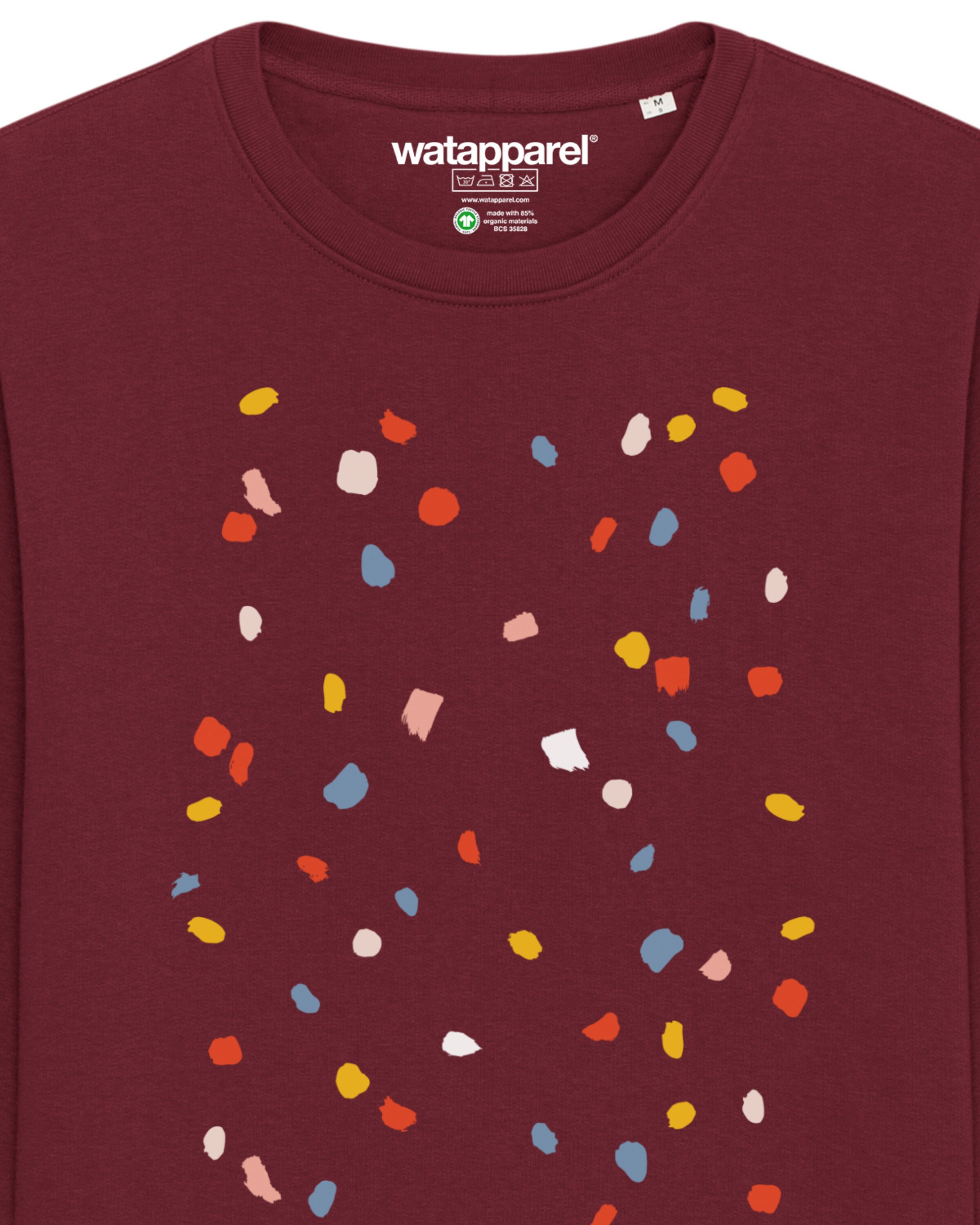 Watapparel Sweatshirt 'This is Art' in Red