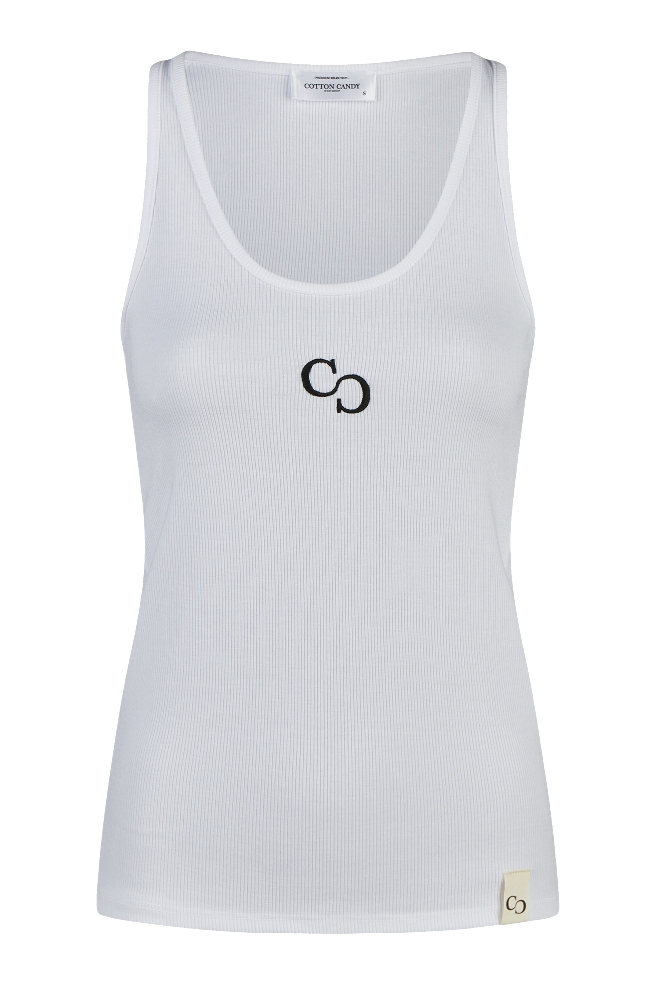 Cotton Candy Top in White: front