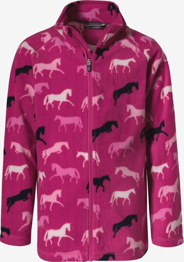 myToys COLLECTION Fleecejacke in pink / schwarz / weiß, Produktansicht
