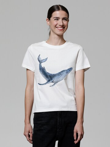 T-shirt 'Wal' Watapparel en blanc : devant
