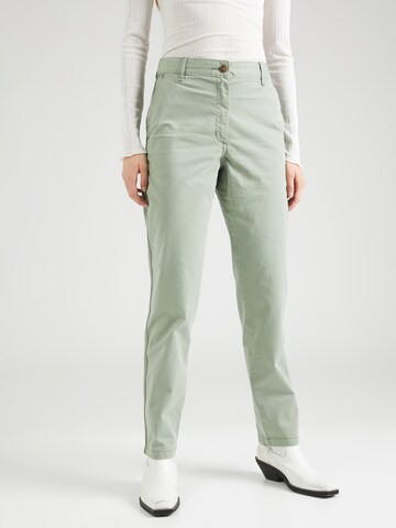 Marks & Spencer Regular Chino Pants in Green: front