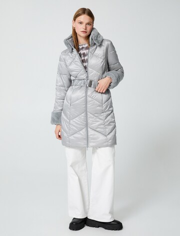 Koton Between-Seasons Coat 'Anorak' in Silver: front