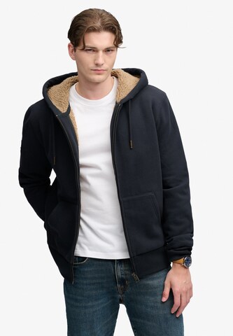 Superdry & Co Mikina – modrá: přední strana