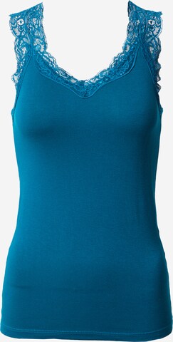 PIECES Top 'BARBERA' in Blue: front