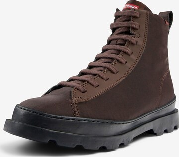 CAMPER Lace-Up Ankle Boots 'Brutus' in Brown: front