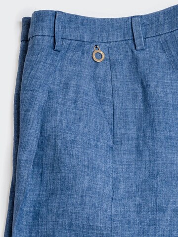 Flared Pantaloni con pieghe 'Marlene 7693' di W. Wegener in blu