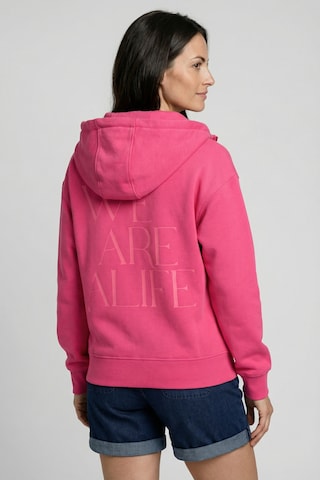 Veste de survêtement 'LivAK P' alife & kickin en rose : devant