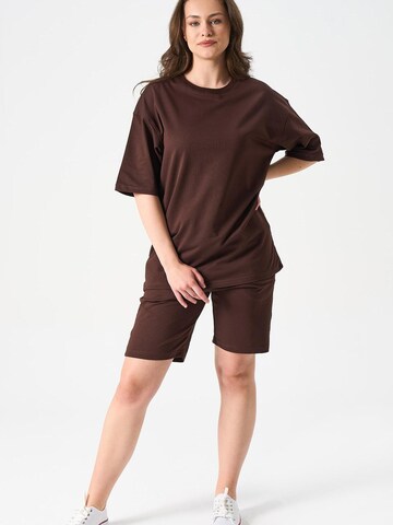 LOUIS LECLER Shirt 'Amelia' in Braun