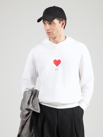Sweat-shirt 'Dalentinos' HUGO en blanc