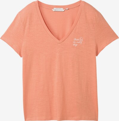 TOM TAILOR DENIM T-Shirt in apricot / weiß, Produktansicht