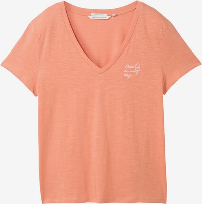 TOM TAILOR DENIM T-Shirt in apricot / weiß, Produktansicht